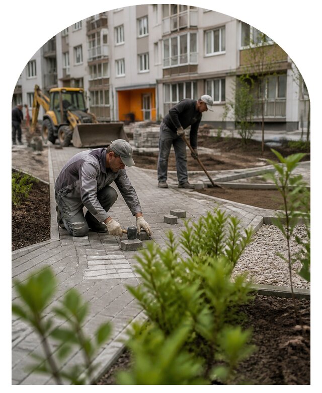 Благоустройство двора многоквартирного дома в Белореченске